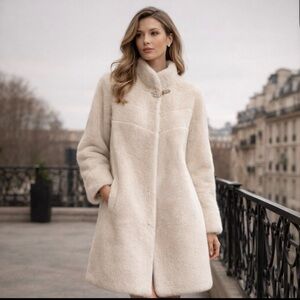 Ivory Milan Mink Fur Coat | Factory Old Stock | Luxury Vintage Feel women’s S